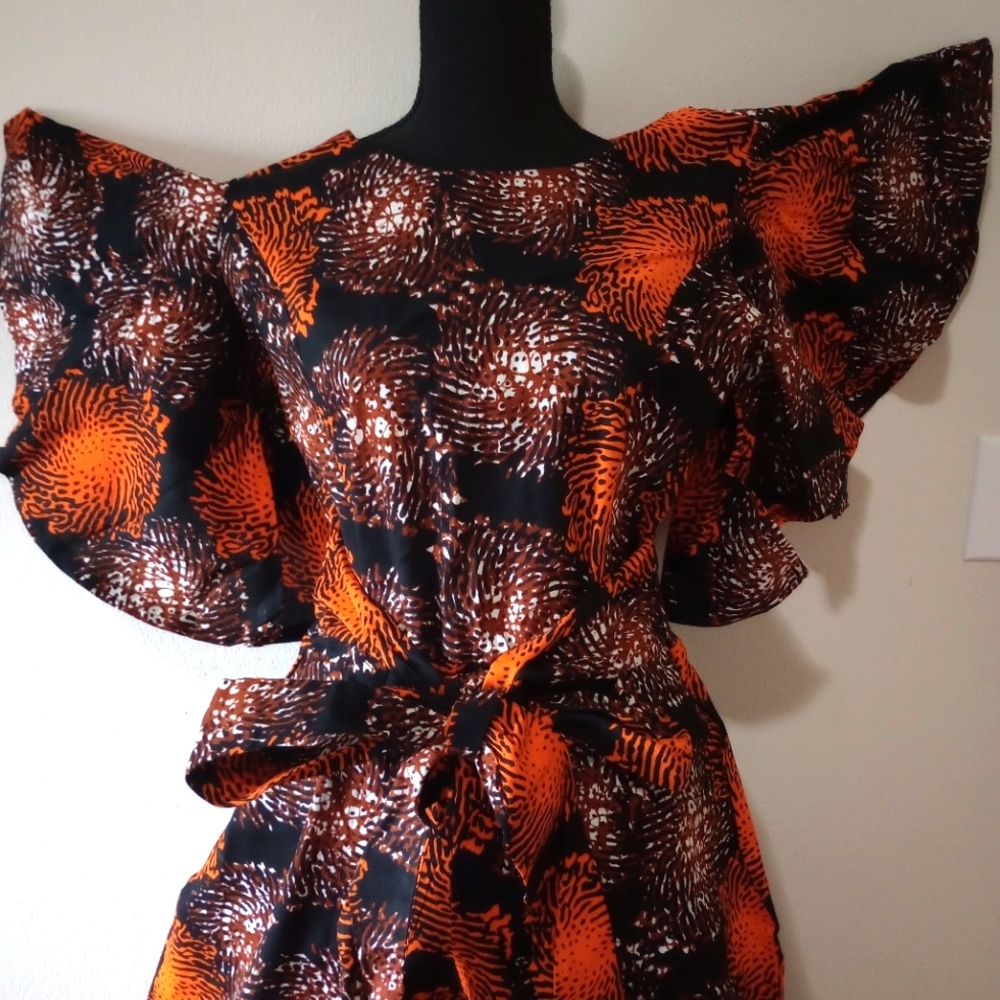 Beautiful New Handmade African Ankara JumpsuitSize: Small